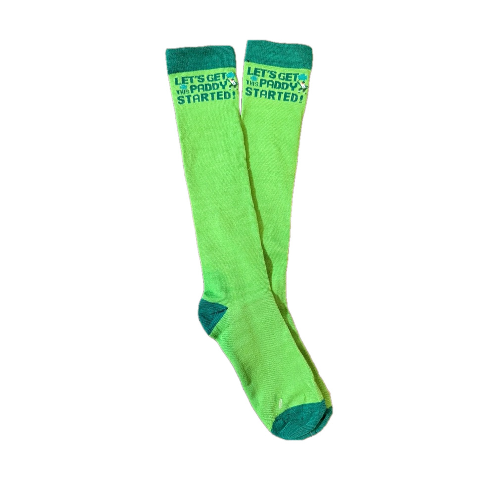 St. Patrick’s Day Let’s Get This Party Started Knee High Socks